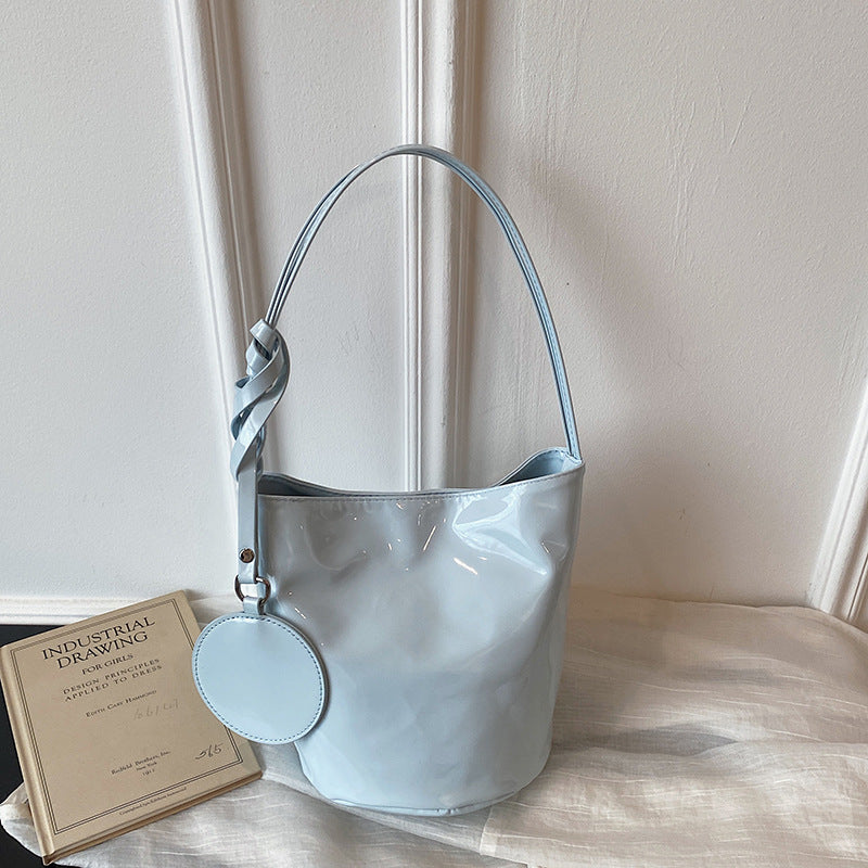 WoChic Patent Leather Bucket Bag Stornfield