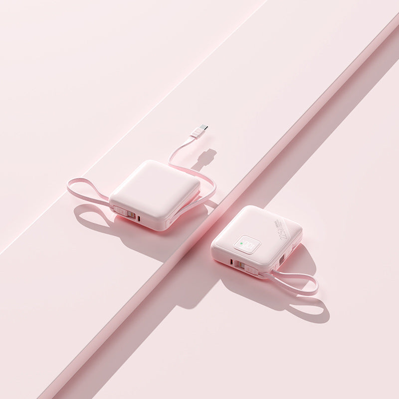 Portable power bank with integrated fast charging ports and digital battery level display Stornfield