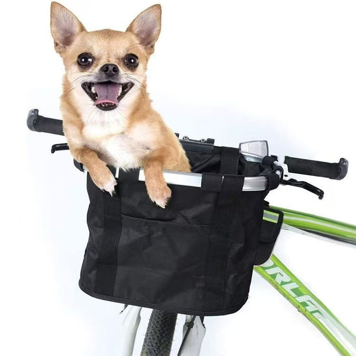 collapsible insulated front bike basket with quick-release mounting and waterproof liner Stornfield