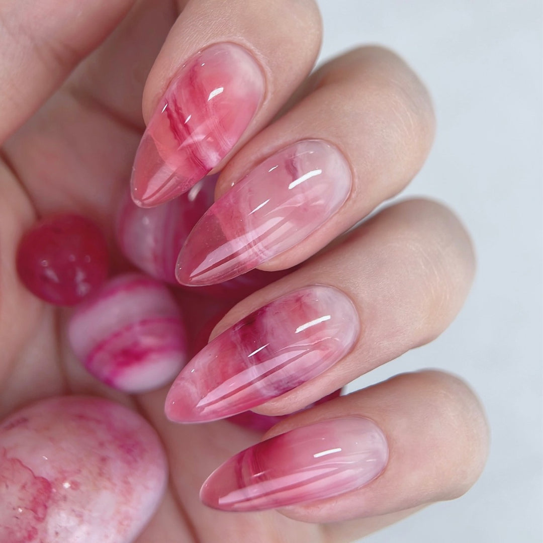 Artistic Stiletto Press-On Nail Art Set
