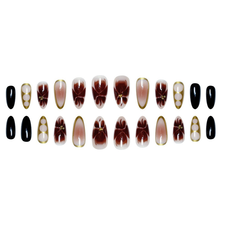 Elegant Pointed Press-On Nail Extensions Stornfield