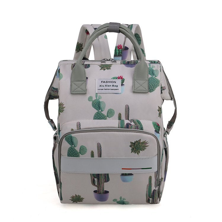 Fashionable Cactus Print Backpack Stornfield