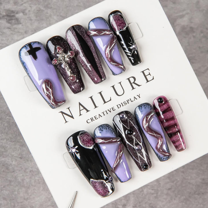 Artistic Gothic Press-On Nails