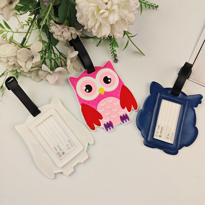 Unisex Playful Owl Luggage Tag Stornfield