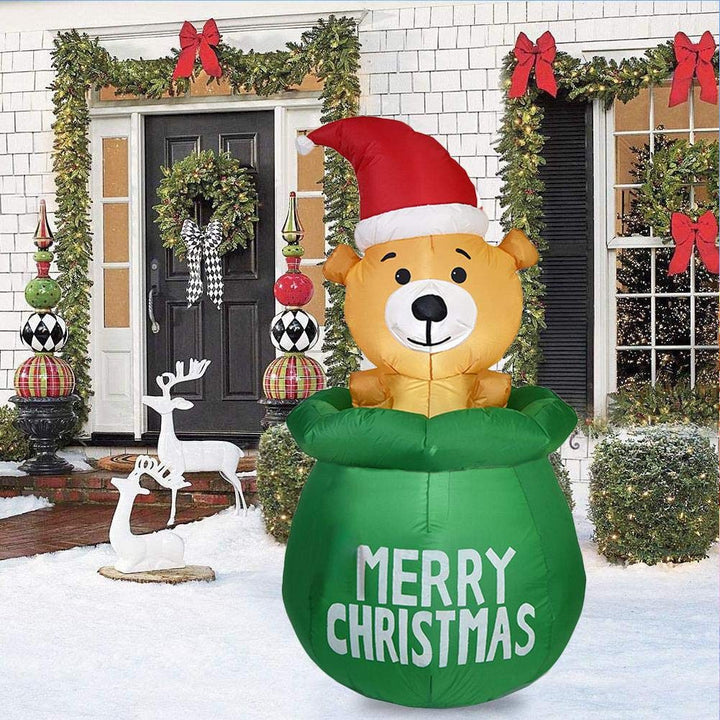 Inflatable Christmas Bear Decoration