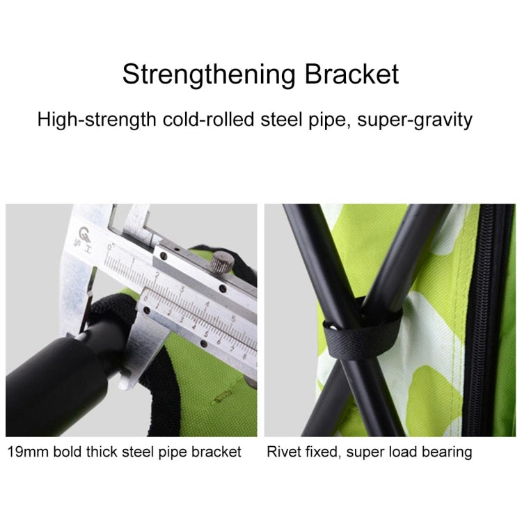 Stornfield | Outdoor Lightweight Folding Portable Camping Chair Stainless Steel Tube Beach Fishing Chair with Cooler Bag (Black)
