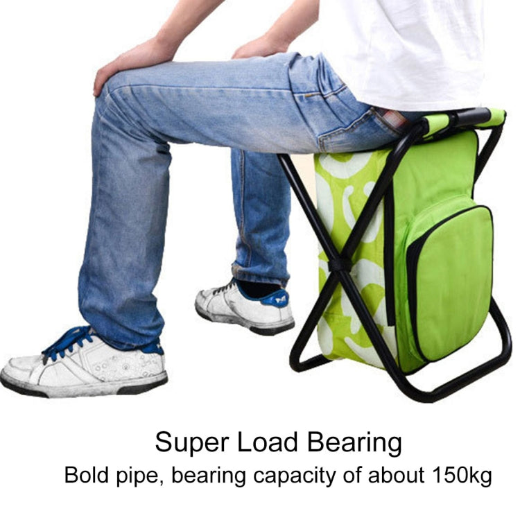 Stornfield | Portable Foldable Outdoor Lightweight Camping Chair Fishing Chair Beach Stainless Steel Tube Folding Chair with Cooler Bag (Green)