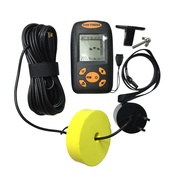 Stornfield | Portable Ultrasonic Fish Finder, Depth and Water Temperature Detector with Wired Sonar Sensor and LCD Display