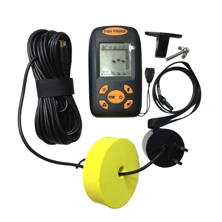 Stornfield | Portable Ultrasonic Fish Finder, Depth and Water Temperature Detector with Wired Sonar Sensor and LCD Display