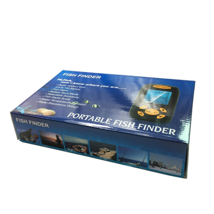 Stornfield | Portable Ultrasonic Fish Finder, Depth and Water Temperature Detector with Wired Sonar Sensor and LCD Display