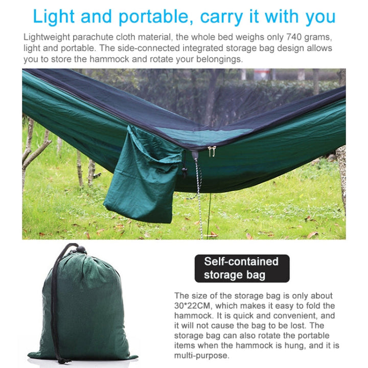 Stornfield | Portable Outdoor Hammock with Mosquito Nets (Army Green)