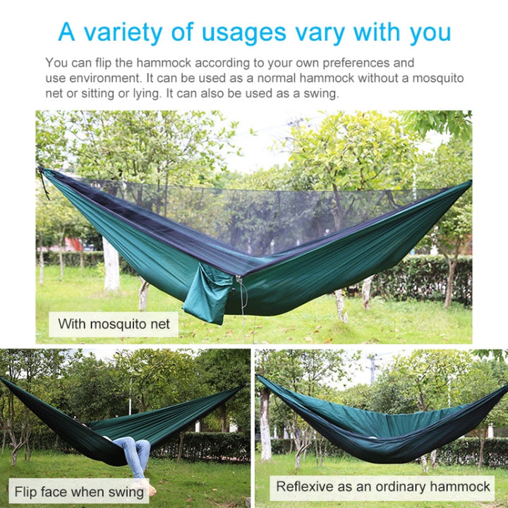 Stornfield | Portable Outdoor Hammock with Mosquito Nets (Army Green)