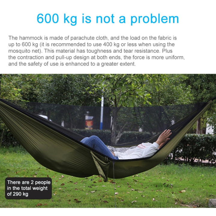 Stornfield | Portable Outdoor Hammock with Mosquito Nets (Army Green)