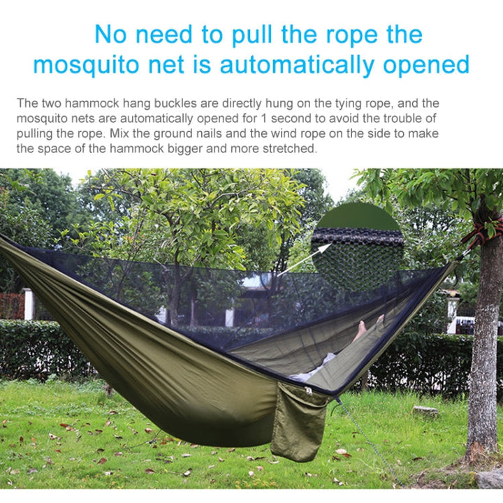 Stornfield | Portable Outdoor Hammock with Mosquito Nets (Army Green)