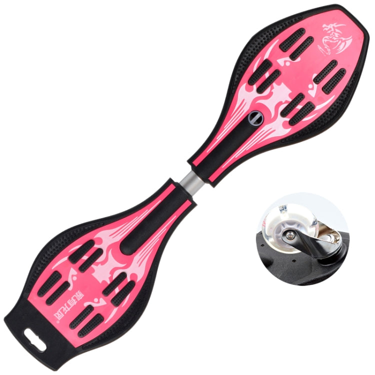 Stornfield | Fashion Volcano Pattern Two-Wheeled Skateboard with Luminous Vitality Wheels (Pink)