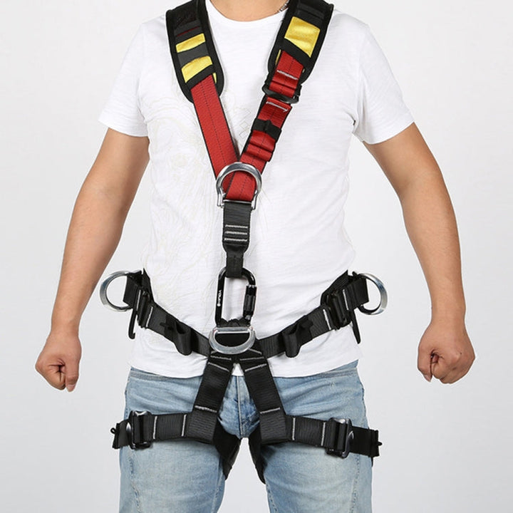 Stornfield | XINDA XDA9516 High Strength Polyester Outdoor Climbing Adjustable Full Body Safety Harness with Descender