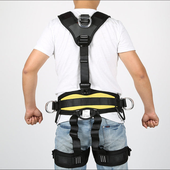Stornfield | XINDA XDA9516 High Strength Polyester Outdoor Climbing Adjustable Full Body Safety Harness with Descender