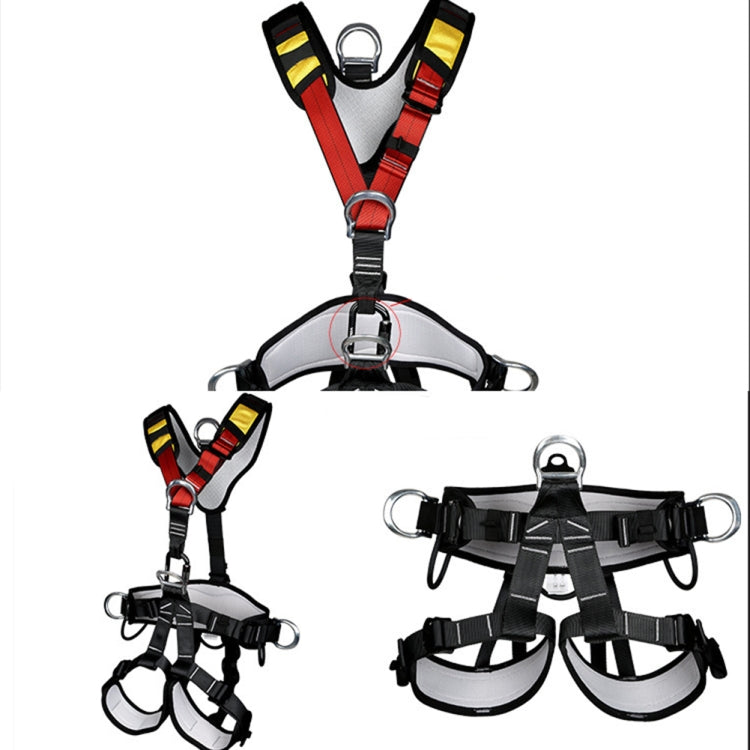 Stornfield | XINDA XDA9516 High Strength Polyester Outdoor Climbing Adjustable Full Body Safety Harness with Descender