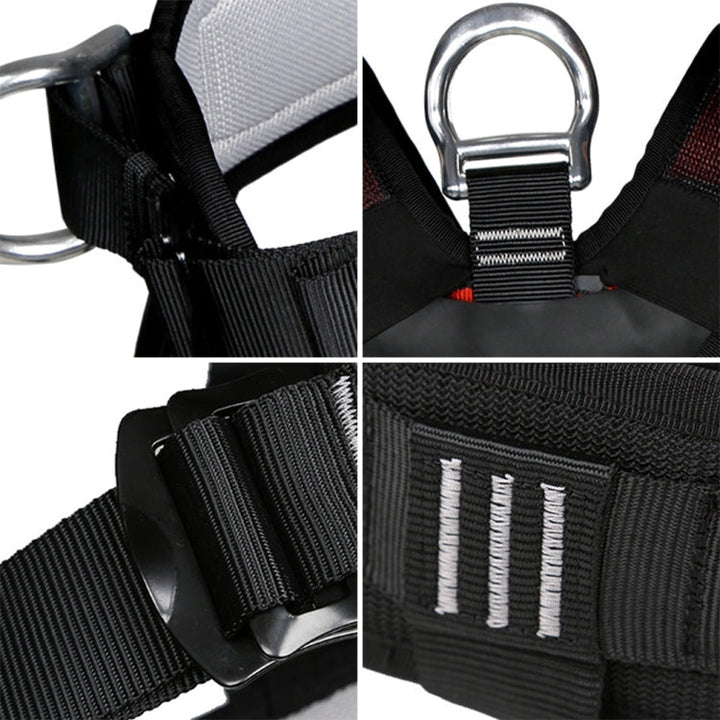 Stornfield | XINDA XDA9516 High Strength Polyester Outdoor Climbing Adjustable Full Body Safety Harness with Descender
