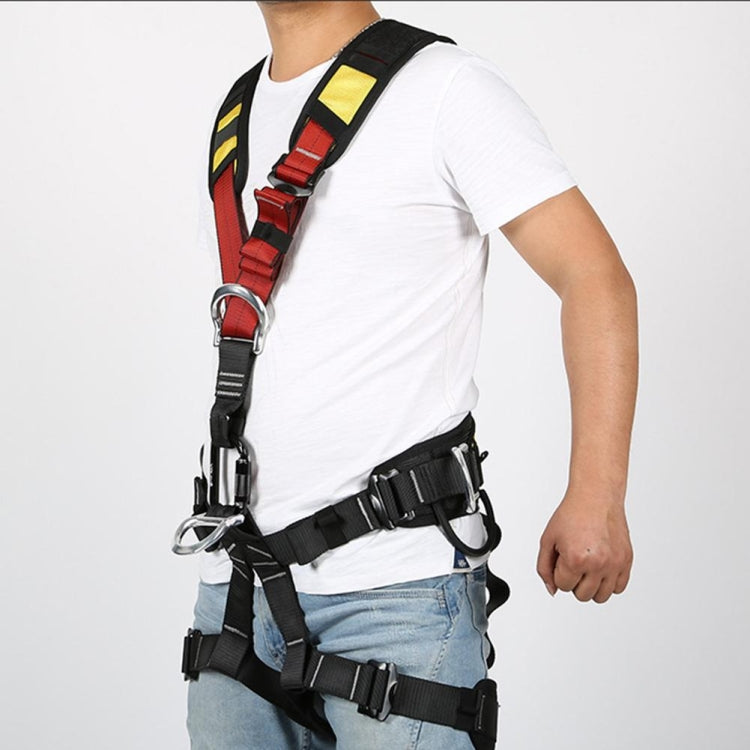 Stornfield | XINDA XDA9516 High Strength Polyester Outdoor Climbing Adjustable Full Body Safety Harness with Descender