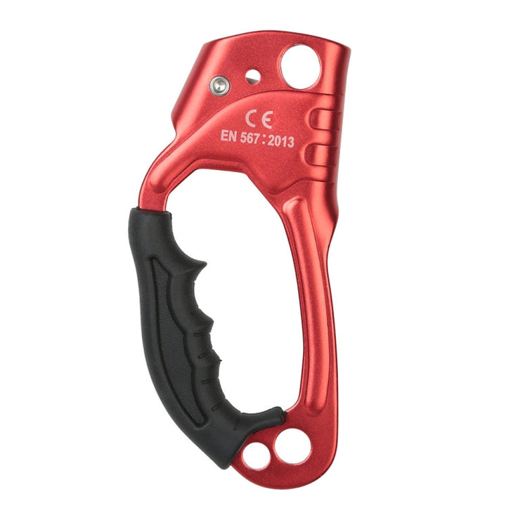 Stornfield | XINDA TP-8606 Manual Anti-Fall Rope Grab for Outdoor Climbing, for 8-12mm Diameter Rope Right (Red)