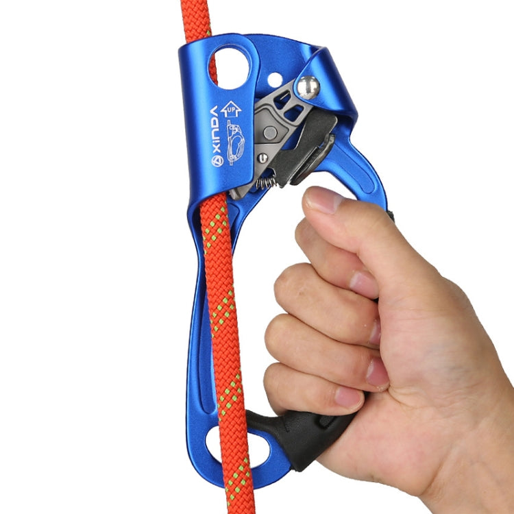 Stornfield | XINDA TP-8606 Manual Anti-Fall Rope Grab for Outdoor Climbing, for 8-12mm Diameter Rope Right (Red)