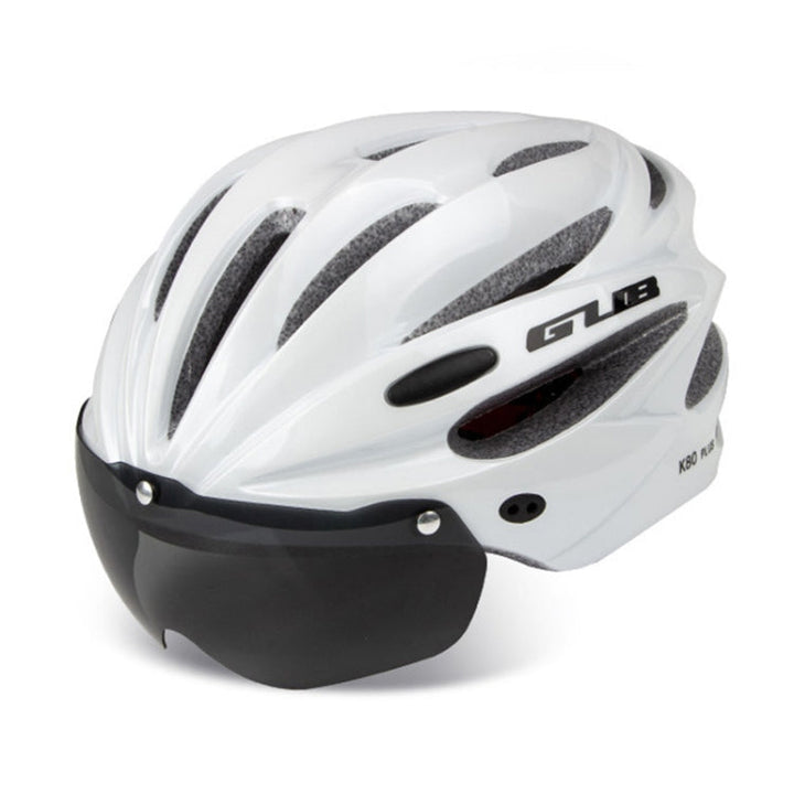 Stornfield | GUB K80 Plus Bicycle Helmet with Visor and Goggles (White)