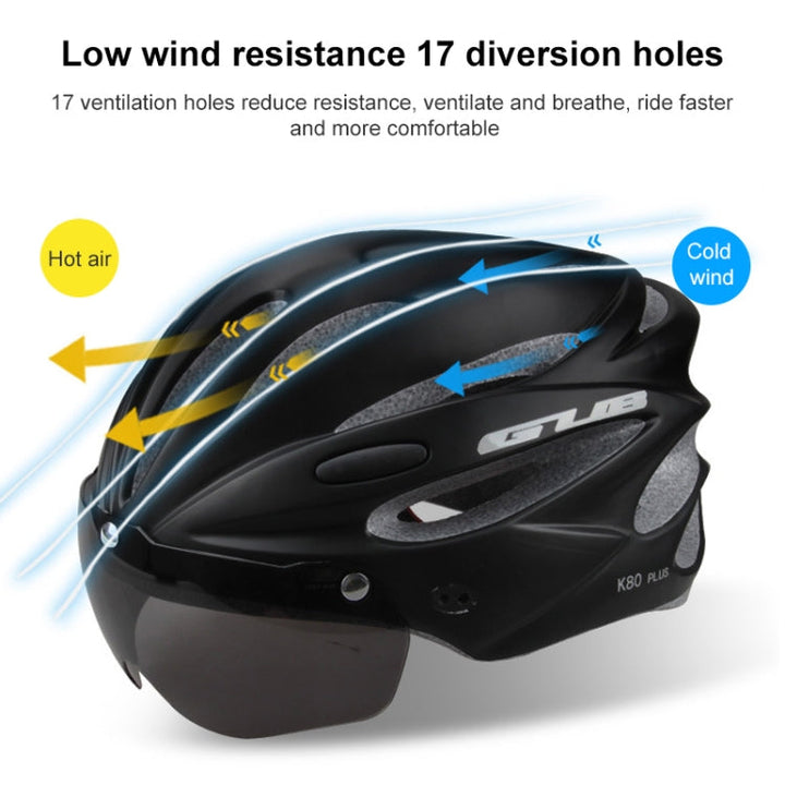 Stornfield | GUB K80 Plus Bike Helmet with Visor and Goggles (Fluorescent Green)