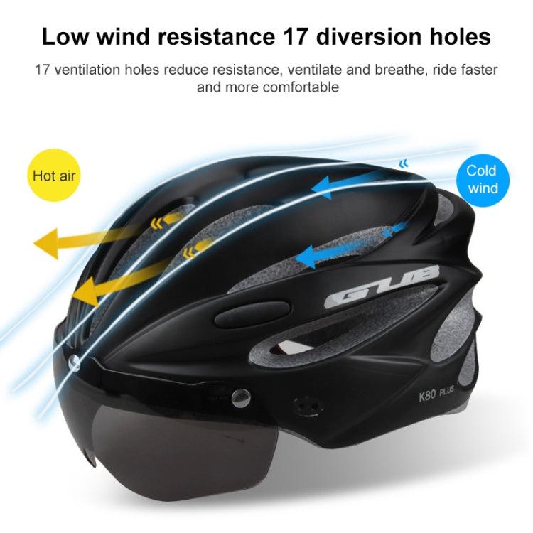 Stornfield | GUB K80 Plus Bicycle Helmet with Visor and Goggles (Red)