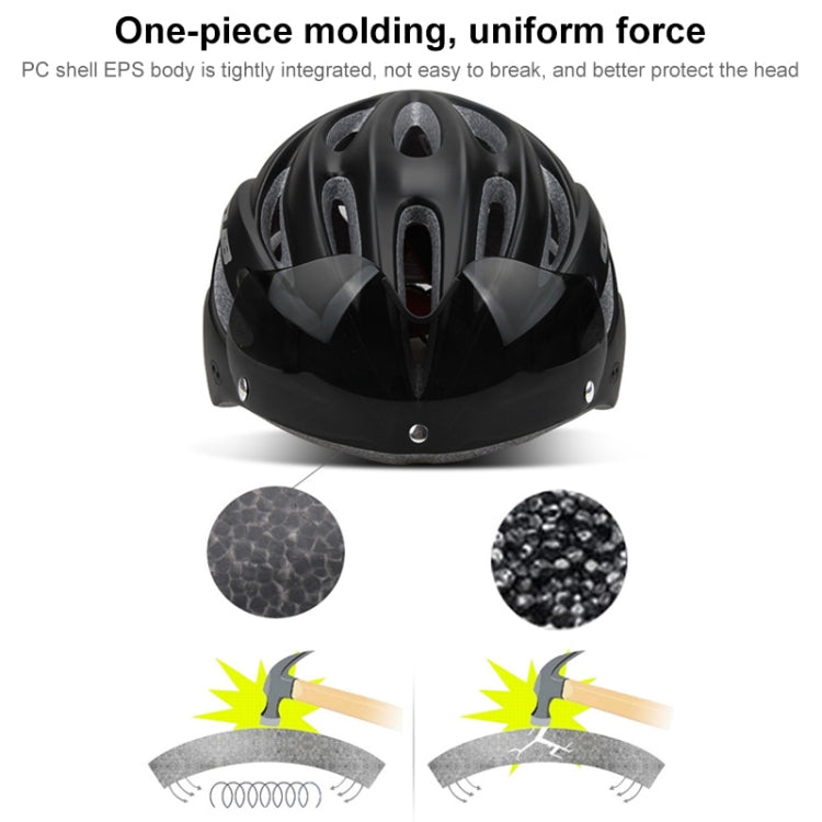 Stornfield | GUB K80 Plus Bicycle Helmet with Visor and Goggles (Black)