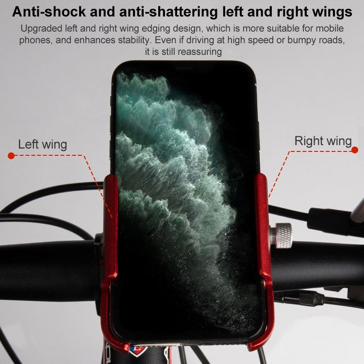 Stornfield | GUB P30 Aluminum Bicycle Phone Holder (Black)