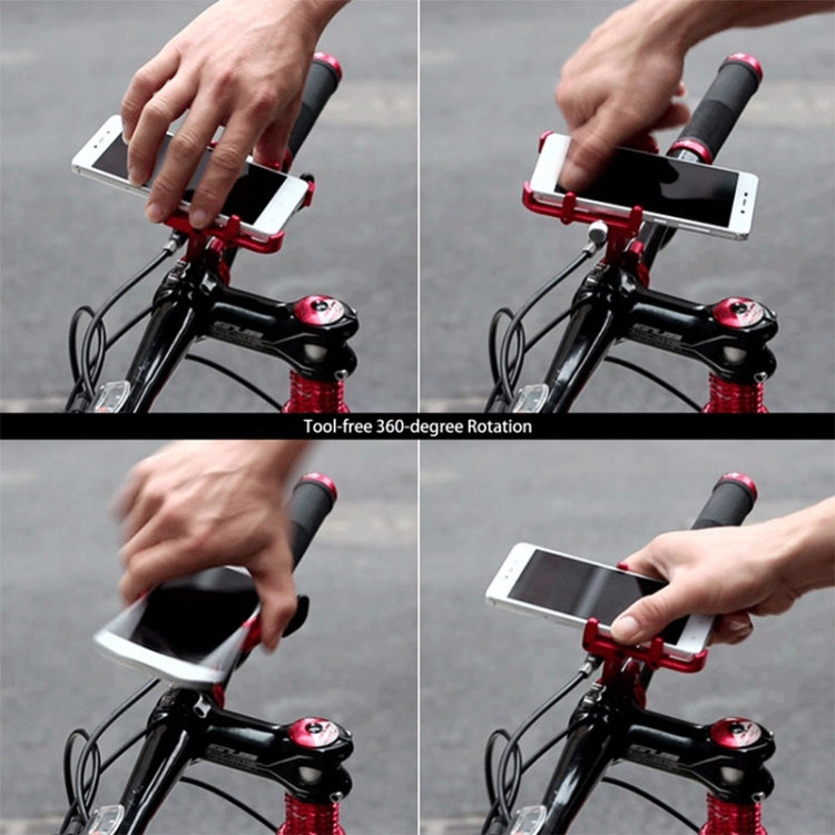 Stornfield | GUB Plus 6 Aluminium Alloy MTB Phone Holder (Silver)