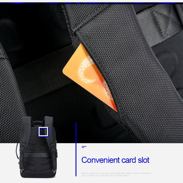Stornfield | Bopai 751-006561 Large Capacity Breathable Casual Business Backpack with External USB Port, Size: 29 x 16 x 44 cm (Black)