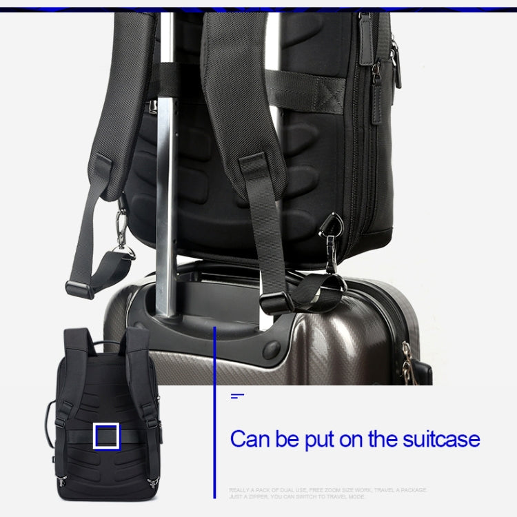Stornfield | Bopai 751-006561 Large Capacity Breathable Casual Business Backpack with External USB Port, Size: 29 x 16 x 44 cm (Black)