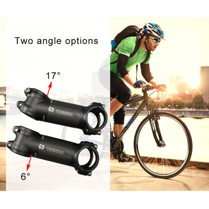 Stornfield | TOSEEK Street Mountain Bike Ultra-light Riser Stem, Size: 6 Degree, 80mm (Matte)