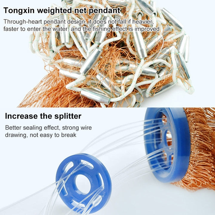 Stornfield | 360 Flying Disc Monofilament Fishing Net, Height: 1.8 m