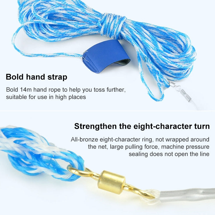 Stornfield | 360 Flying Disc Monofilament Fishing Net, Height: 1.8 m