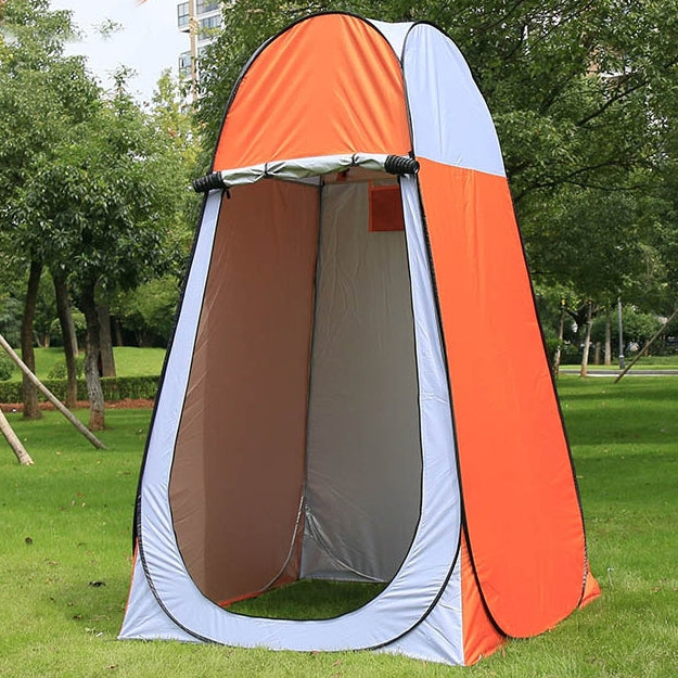 Stornfield | Changing Tent with Window, Single, Size: 190x120x120cm (Orange)