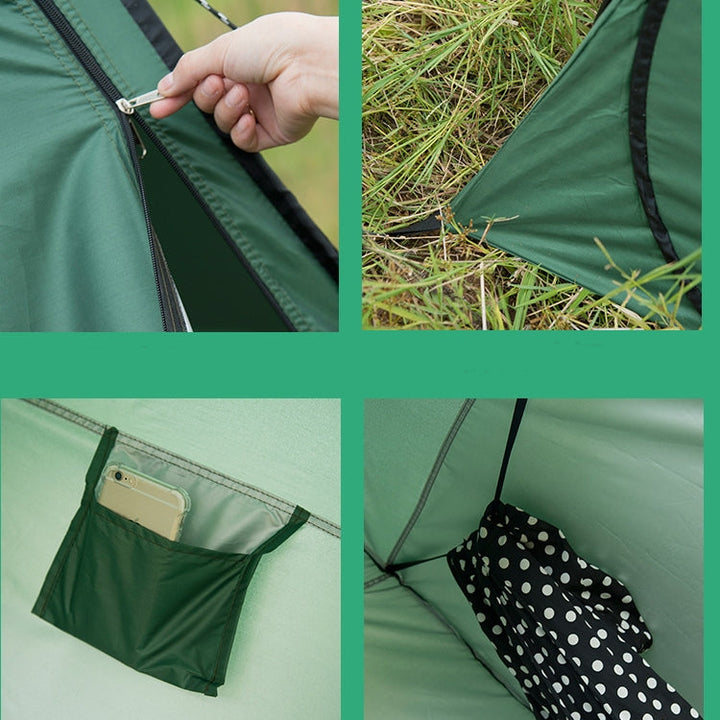 Stornfield | Changing Tent with Window, Single, Size: 190x120x120cm (Orange)