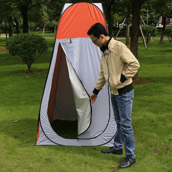 Stornfield | Changing Tent with Window, Single, Size: 190x120x120cm (Orange)