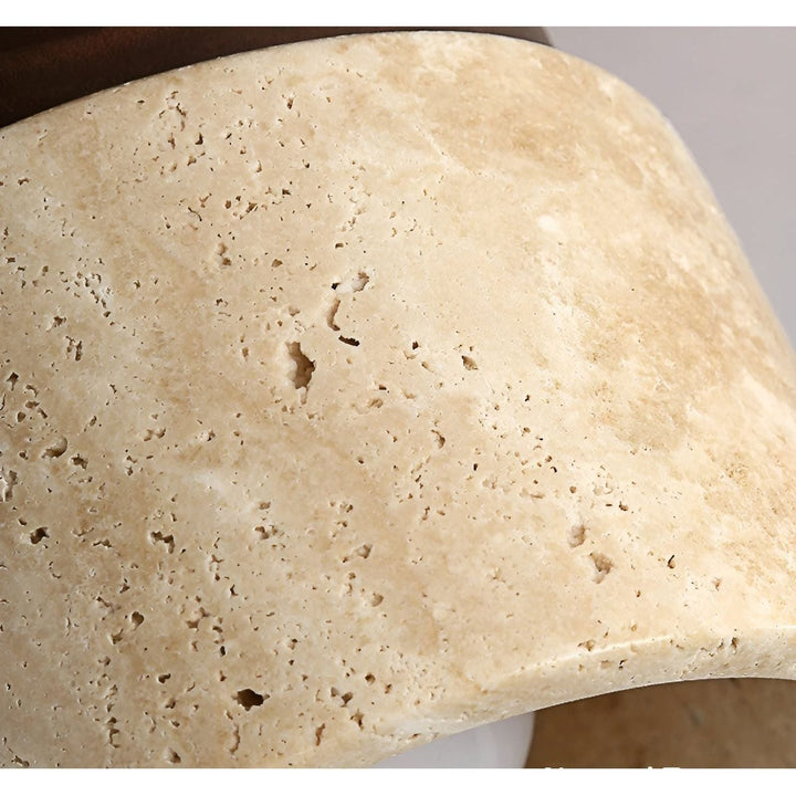 LumiStone - Wabi Sabi Yellow Marble Japanese Ceiling Light | Stornfield