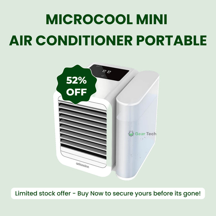 MicroCool Mini Air Conditioner Portable Evaporative Swamp Cooler with 1000ml Water Tank | Stornfield