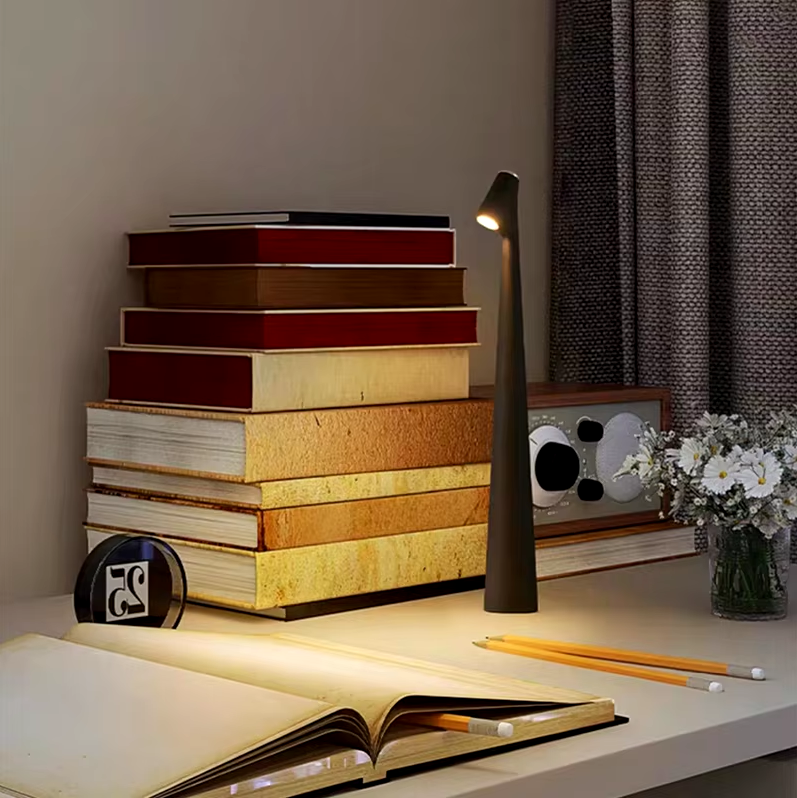 Stornfield | LumiLux Portable LED Touch Lamp – Rechargeable, Dimmable, and Slim Design