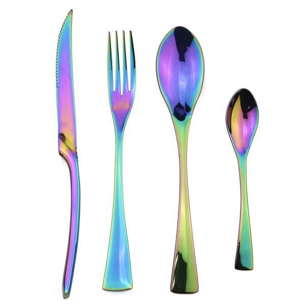 Onyx Jet Black Silverware Set | Stornfield
