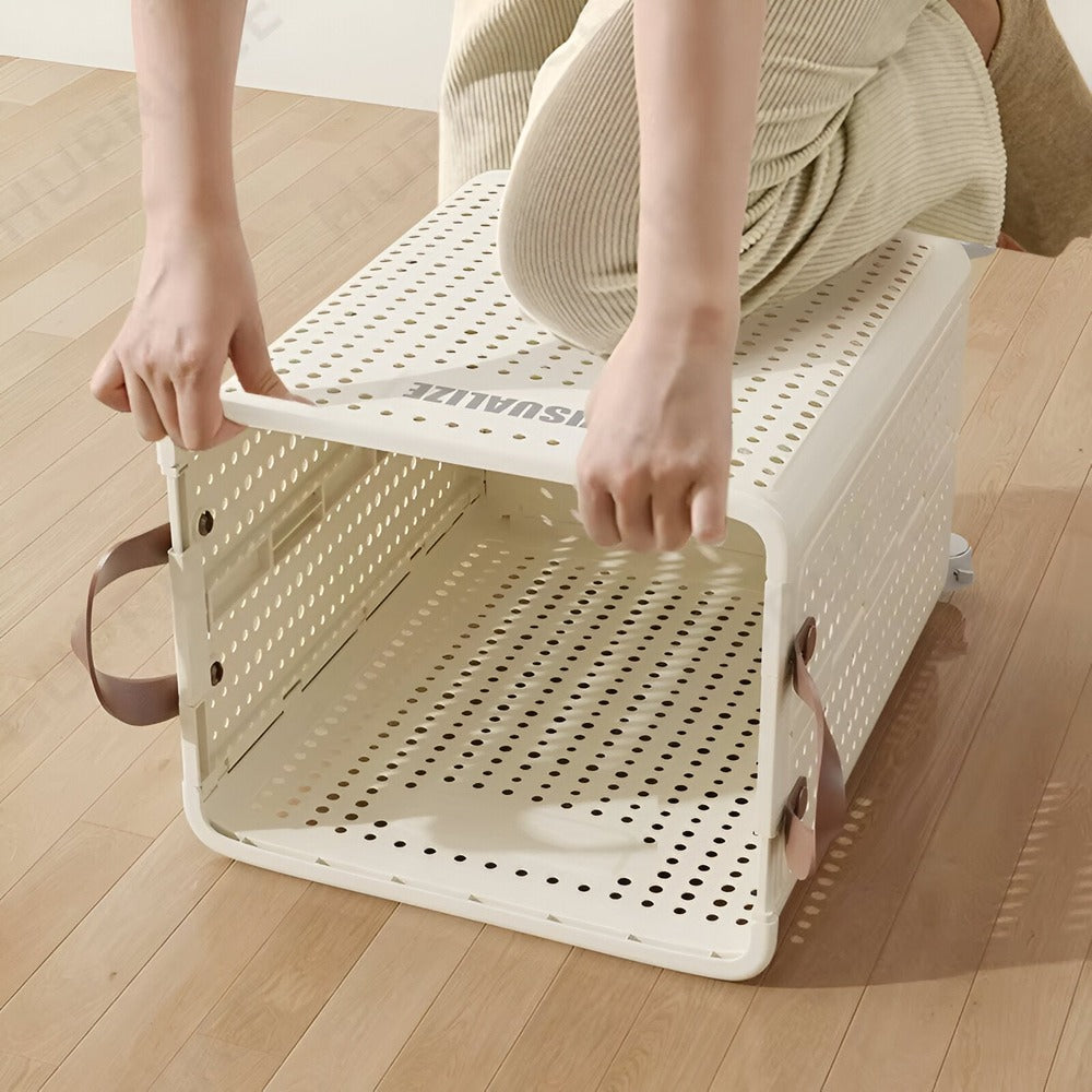 RollEase CollapsiStornfielde Laundry Basket – With Wheels, Compact & DuraStornfielde for Easy Transportation | Stornfield