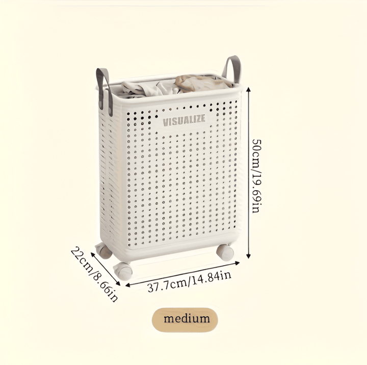 RollEase CollapsiStornfielde Laundry Basket – With Wheels, Compact & DuraStornfielde for Easy Transportation | Stornfield