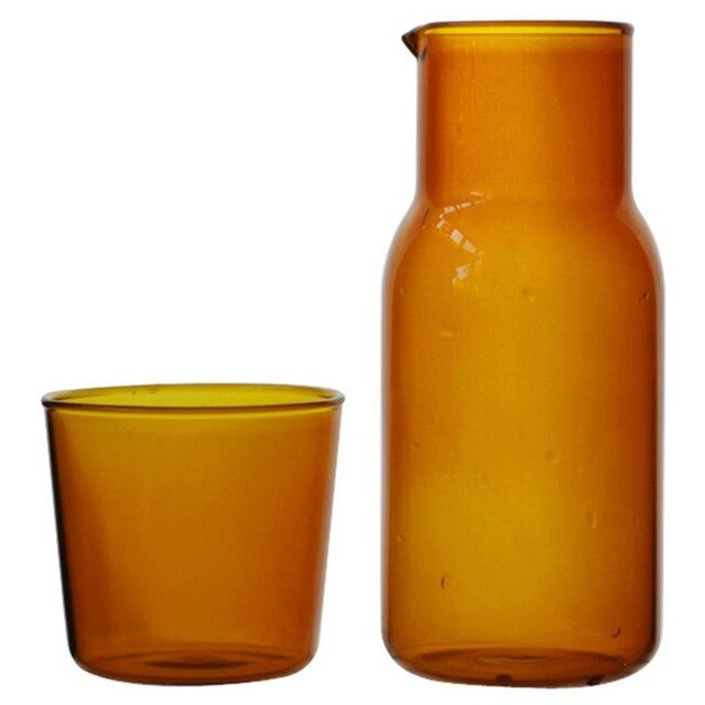Glass Carafe & Tumbler Set – 500ml Borosilicate Water Set | Stornfield
