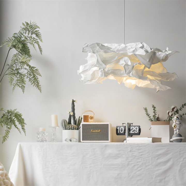 Creative Clouds Pendant Lamp – DIY Paper Ceiling Light with Artistic Appeal | Stornfield