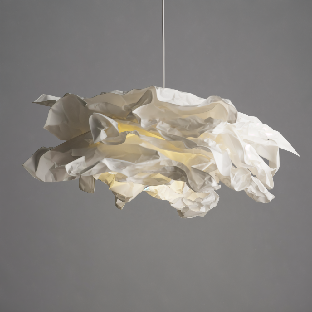 Creative Clouds Pendant Lamp – DIY Paper Ceiling Light with Artistic Appeal | Stornfield