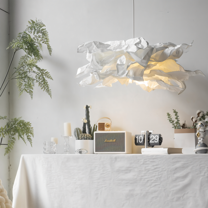 Creative Clouds Pendant Lamp – DIY Paper Ceiling Light with Artistic Appeal | Stornfield